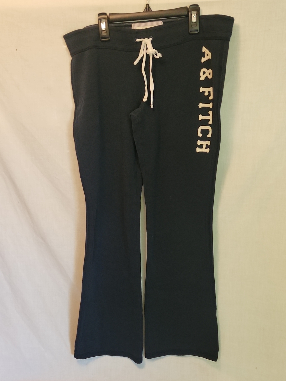 Abercrombie & Fitch Navy Sweatpants with White Logo